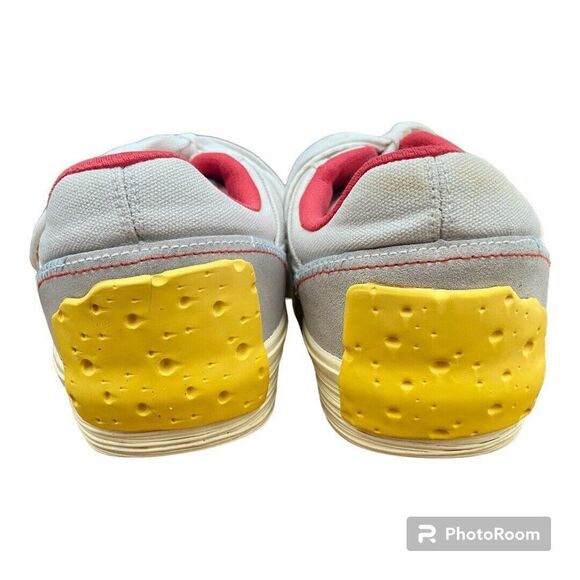 White and Red Men's Sneakers - Picture 4 of 11